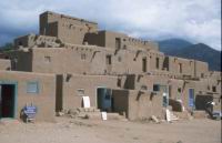 TaosPueblo view1.jpg: old, good, adobe, New Mexico, Famous